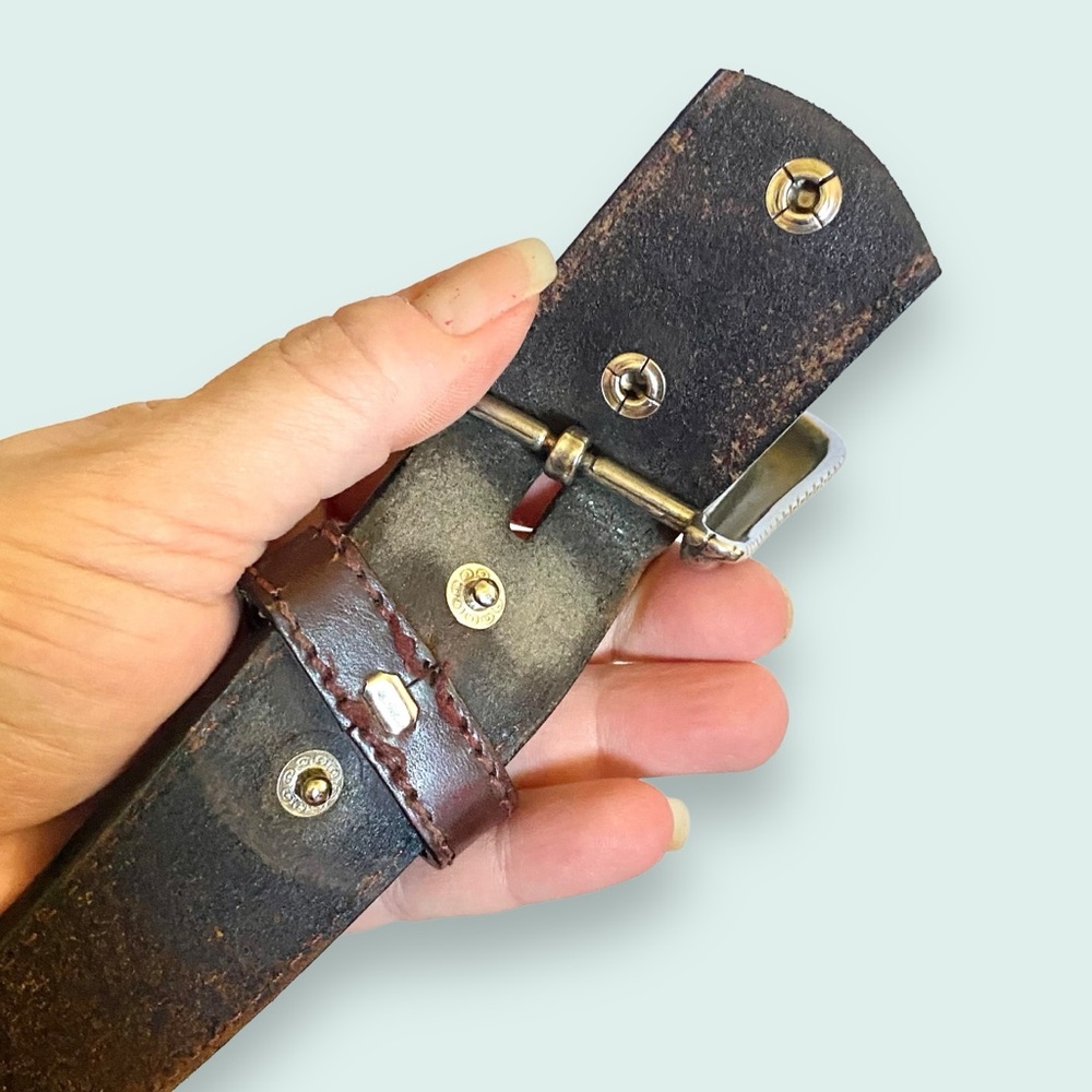 Resistol Genuine Full Grain Tooled Leather Men’s Belt SZ 38 - Picture 10 of 12